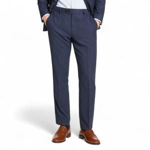 Tommy Hilfiger Men's Modern Stretch Wool Blend Suit Dress Pants Blue Plaid 42x30